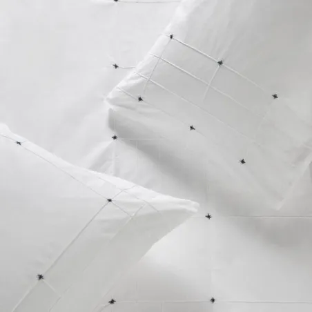 Anna may - Housse de Couette en percale de coton white 140X200