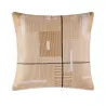 Equinoxe - Coussin carré en coton tissé beige