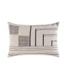 Equinoxe - Coussin rectangulaire en coton tissé beige