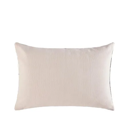 Equinoxe - Coussin rectangulaire en coton tissé noir