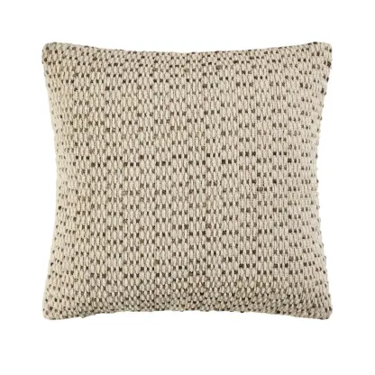Origines - Coussin 45x45 naturel en laine et coton