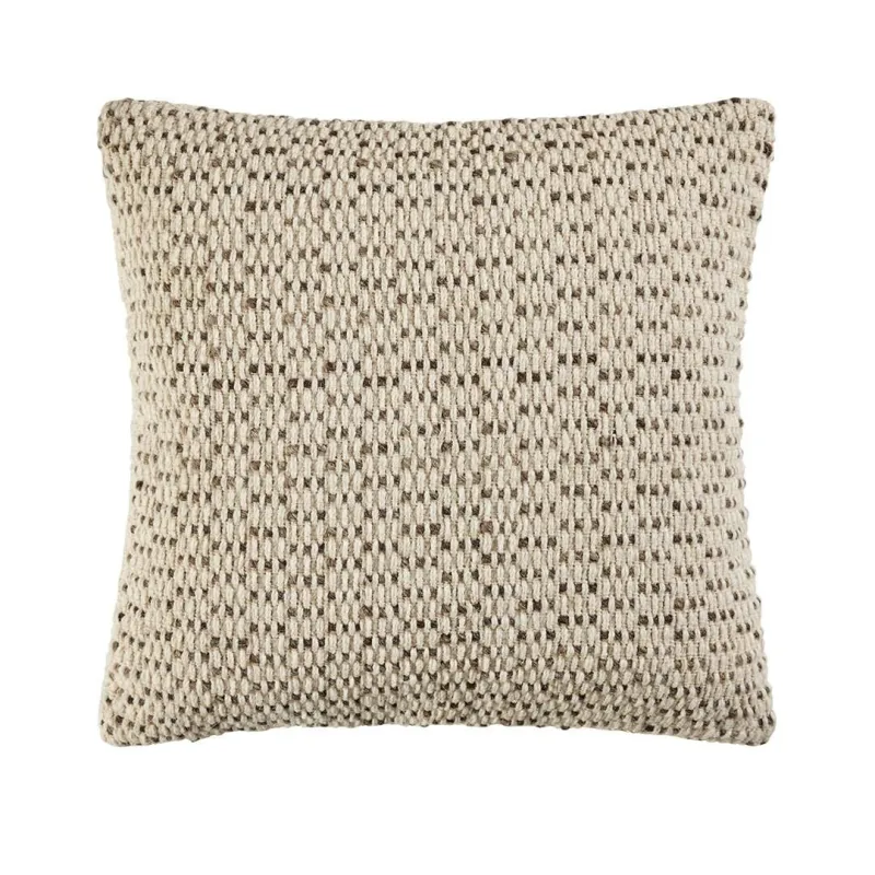 Origines - Coussin 45x45 naturel en laine et coton