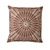 Plein soleil - Coussin carré sienne en coton