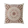 Plein soleil - Coussin carré sienne en coton