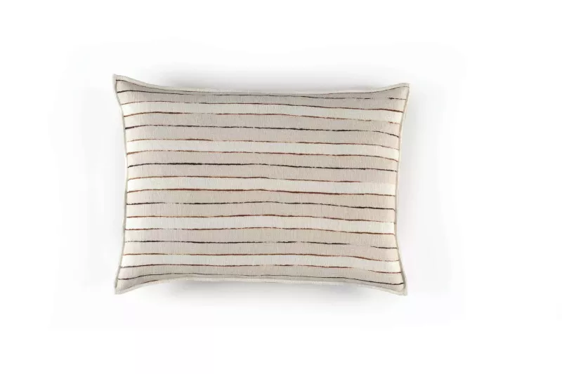 Fin de série Elitis coussins SECRET STRIPE Grès