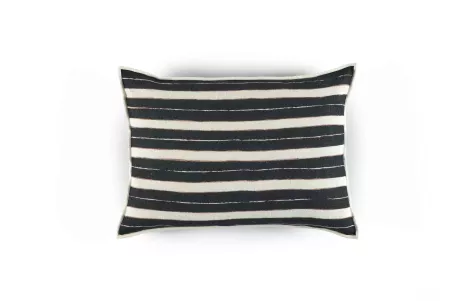 Fin de série Elitis coussins SECRET STRIPE Black