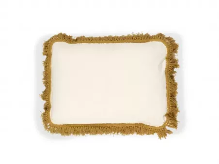 Fin de série Elitis coussins HONORE Neige et Cumin