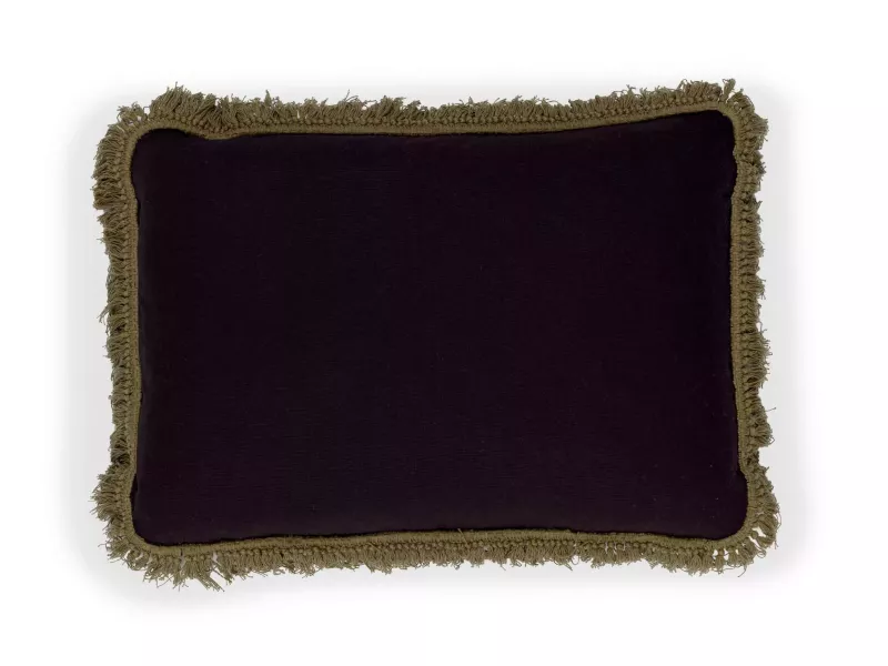 Fin de série Elitis coussins HONORE BIG Charbon et Kaki