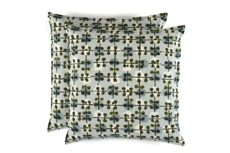 Fin de série Elitis coussins DAISY Aquaverde
