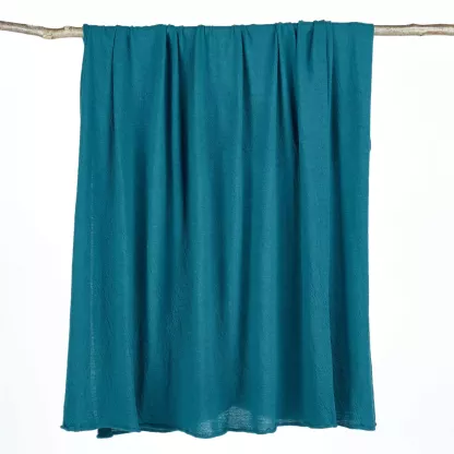 Fin de série Elitis plaid INDIANNA Turquoise