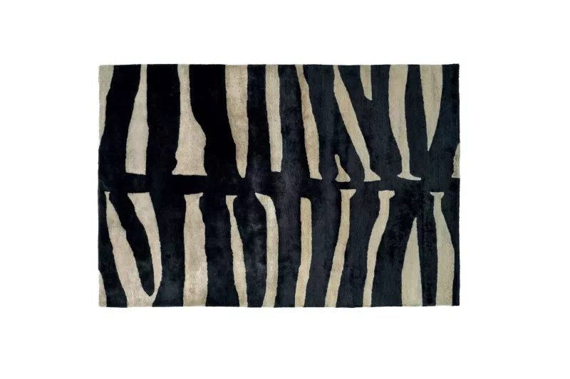 Fin de série Elitis tapis SAMBURU Black & white