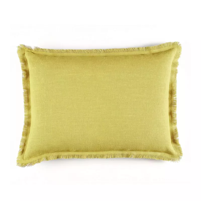 Fin de série Elitis coussins KARMA Pamplemousse et Flax