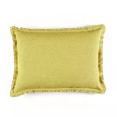 Fin de série Elitis coussins KARMA Pamplemousse et Flax