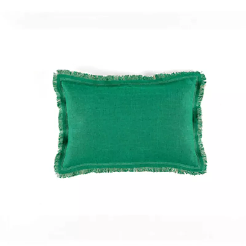 Fin de série Elitis coussins KARMA BABY Basilic et Flax