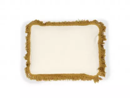 Fin de série Elitis coussins HONORE Neige et Cumin