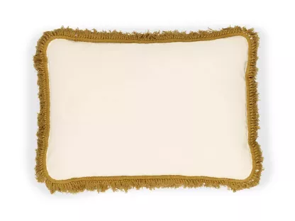 Fin de série Elitis coussins HONORE BIG Neige et Cumin