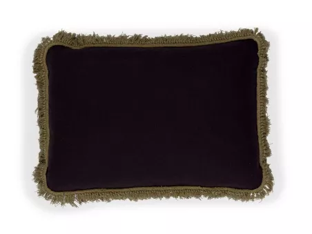 Fin de série Elitis coussins HONORE BIG Charbon et Kaki