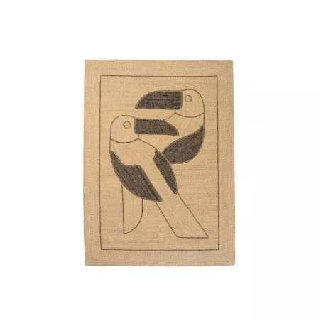 Fin de série Elitis tapis DIEGO ET FRIDA Outdoor Natural black