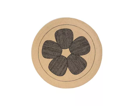 Fin de série Elitis tapis AMAPOLA Outdoor Natural black