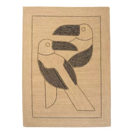 Fin de série Elitis tapis DIEGO ET FRIDA Outdoor Natural black