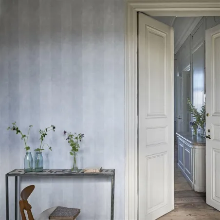 Papier peint - Designers Guild Parchment Stripe - Burnished Copper | Susty
