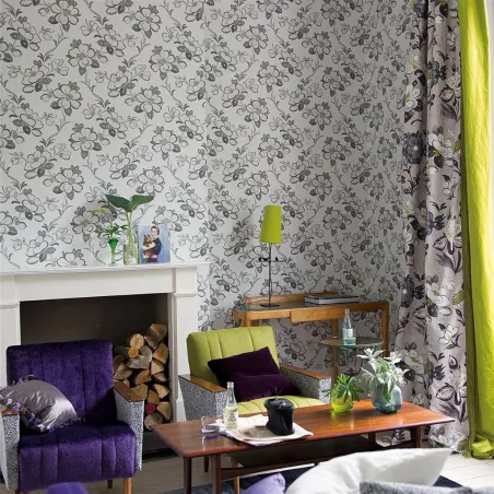 Papier peint - Designers Guild Lotus Flower - Oyster | Susty