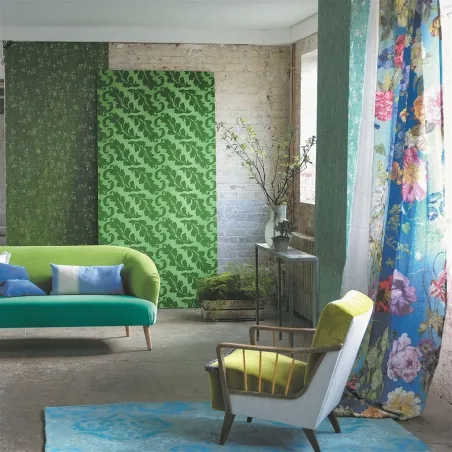 Papier peint - Designers Guild Ardassa - Magenta | Susty