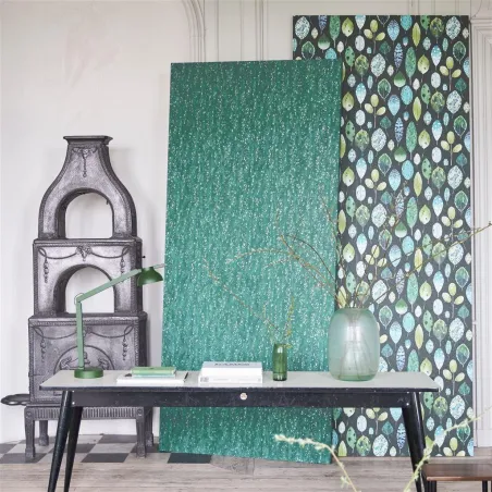 Papier peint - Designers Guild Shirakawa Viridian | Susty